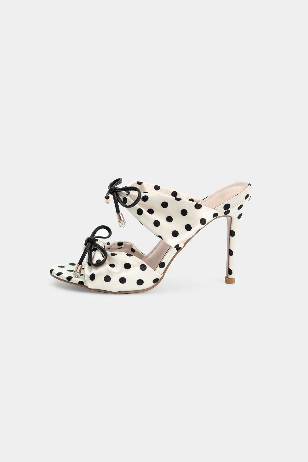 ATISSE POLKA BOW – Damen Polka Dot High Heel Sandalen – Stiletto Abend-Heels mit Schleife