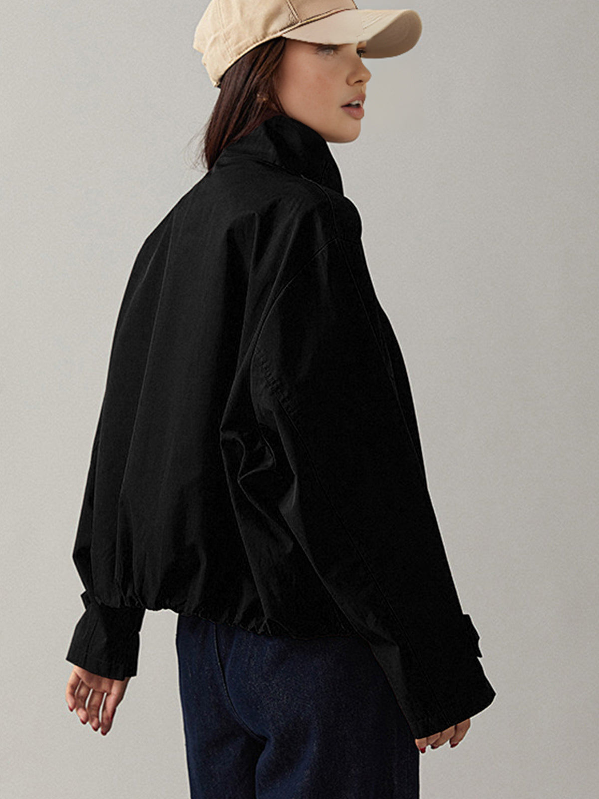 ATISSE – Women's Oversized Vintage Trench Coat – Relaxed Fit Brown Long Sleeve Autumn Outerwear Jacket