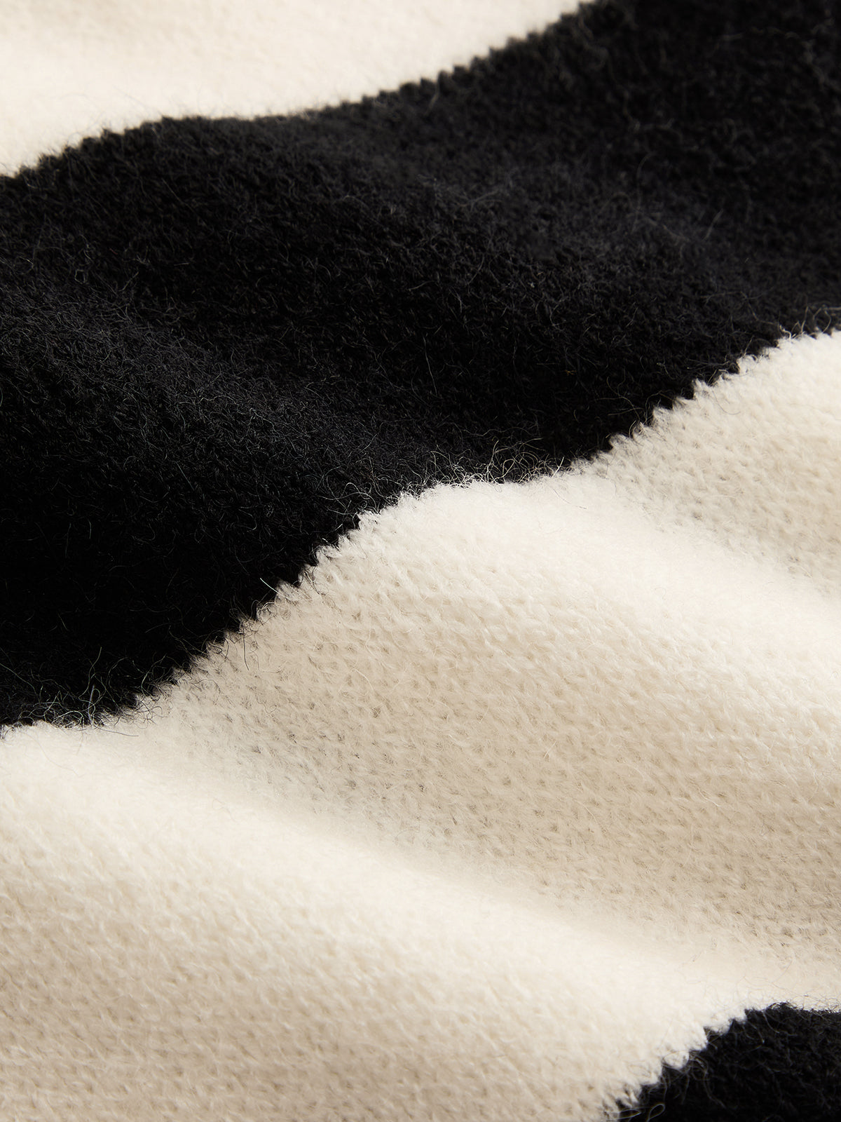 ATISSE – Women's Striped Knit Cardigan – Scallop Trim Button-Up Sweater – Contrast Knitwear