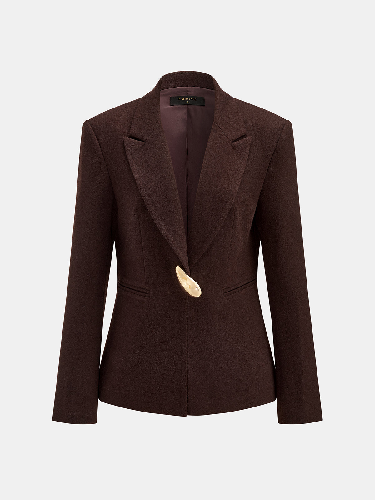 ATISSE – Women's Tailored Blazer – Wool-Touch Single Button Jacket