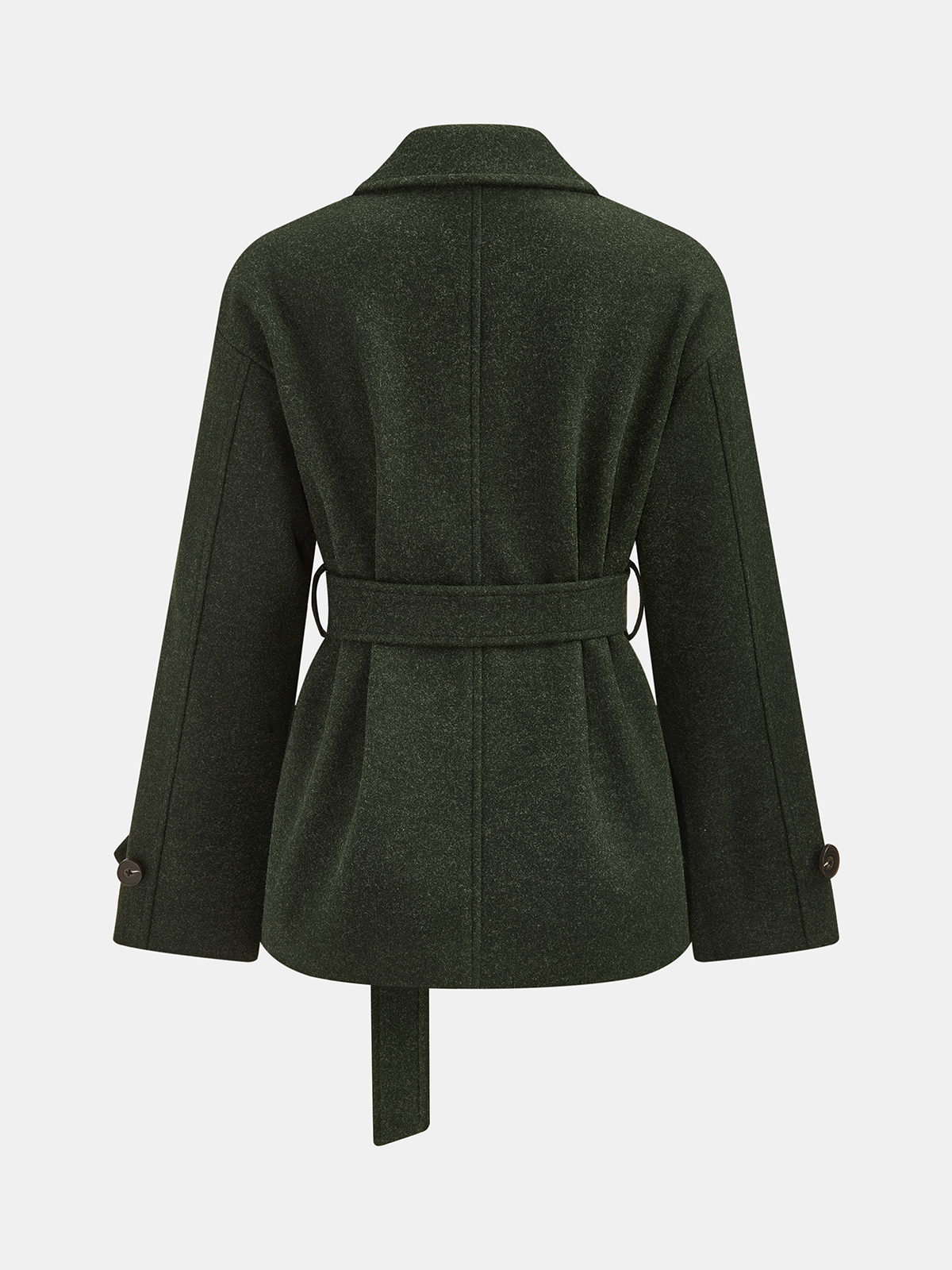 ATISSE – Women’s Belted Double-Breasted Coat – Tailored Winter Coat – Elegant Warm Outerwear