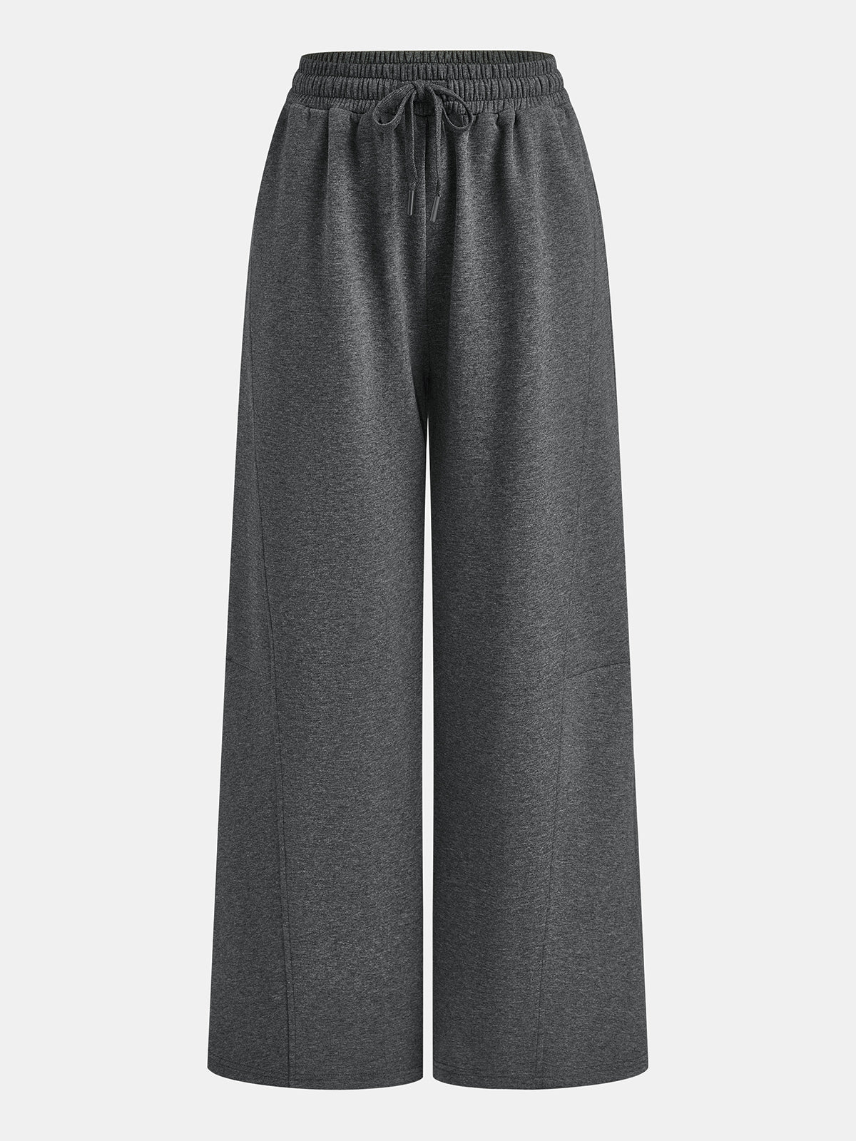 ATISSE – Women's Grey Half Zip Sweatshirt & Wide Leg Pants Set – Relaxed Two-Piece Lounge Outfit