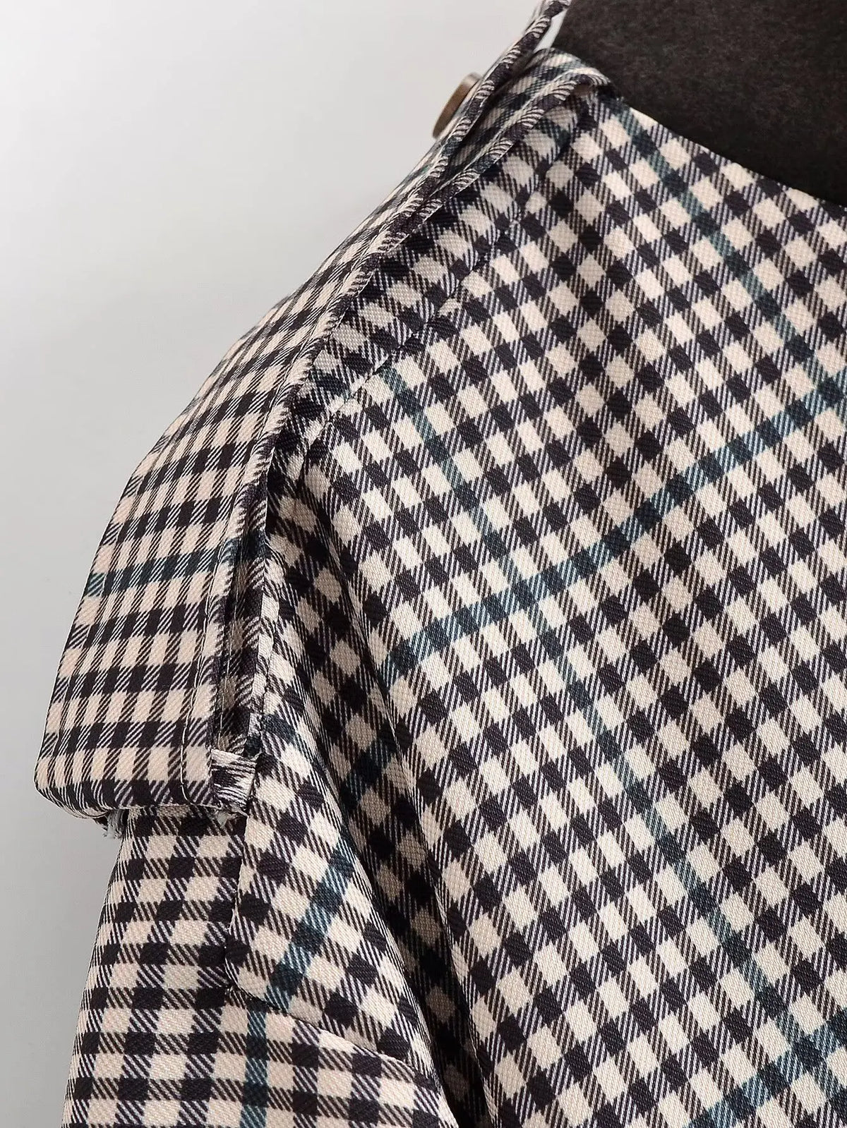 ATISSE – Women’s Plaid Cropped Jacket – Check Print Bomber Jacket