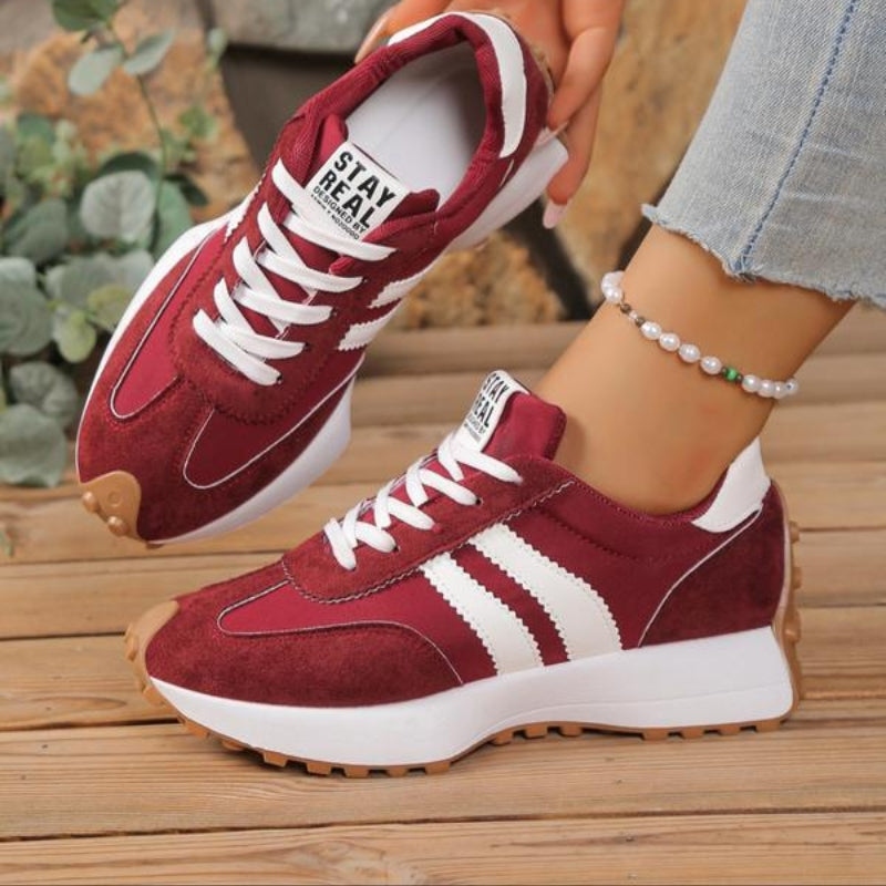 ATISSE Women's Orthopedic Platform Sneakers – Retro Chunky Sole Walking Shoes – Comfortable Casual Trainers