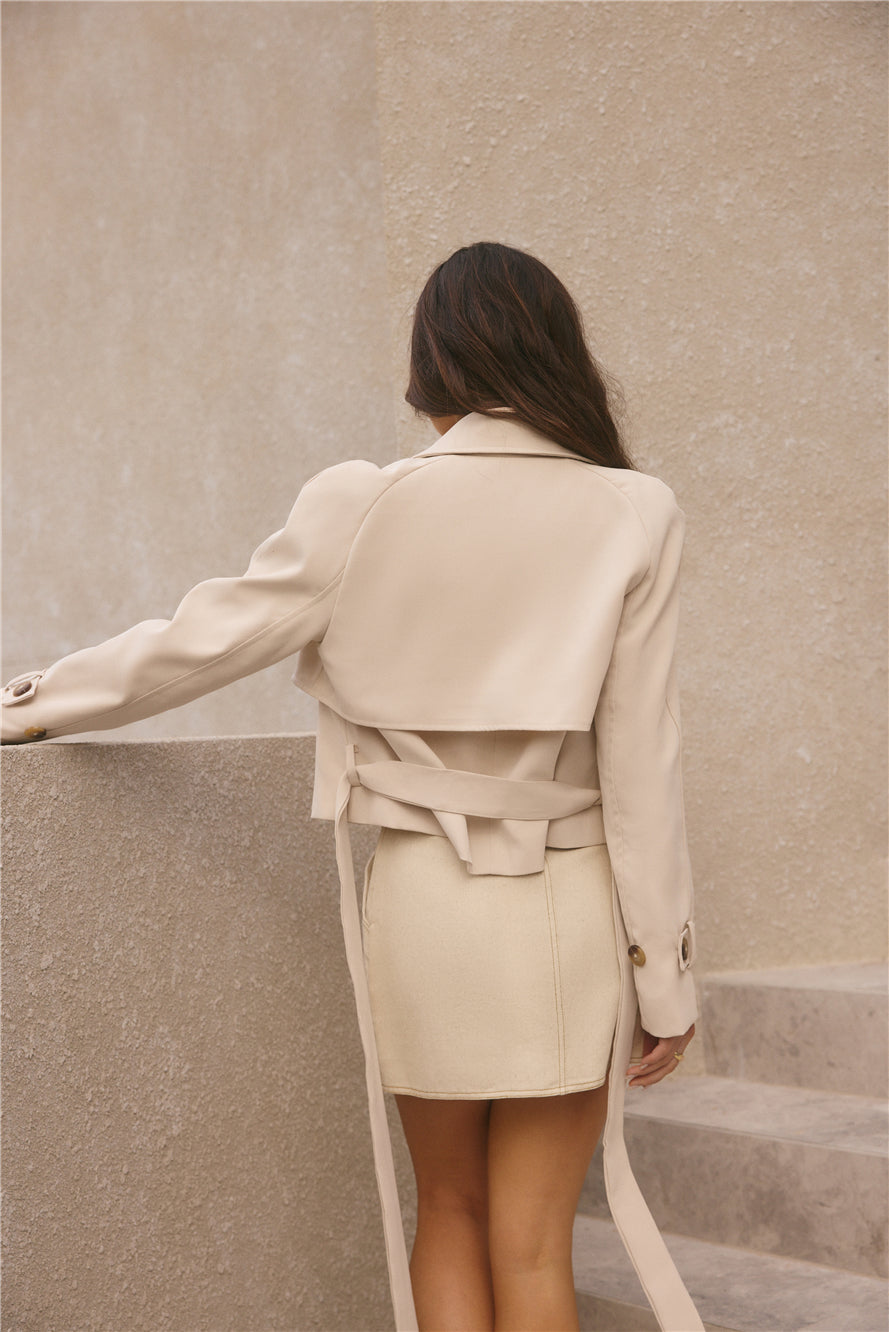 ATISSE CALI – Chaqueta corta de mujer – Crema