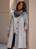 ATISSE – Women's Long Hooded Winter Coat – Oversized Button Front Parka Jacket – Warm Casual Longline Outerwear  Mantendré este nivel de pro