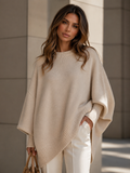 ATISSE ÉLISE – Women's Oversized Knit Sweater – Soft Crew Neck Long Sleeve Winter Jumper