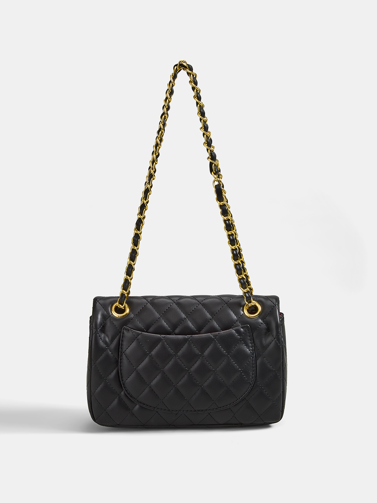 ATISSE MONACO – Bolso bandolera acolchado para mujer – Bolso de hombro negro de lujo