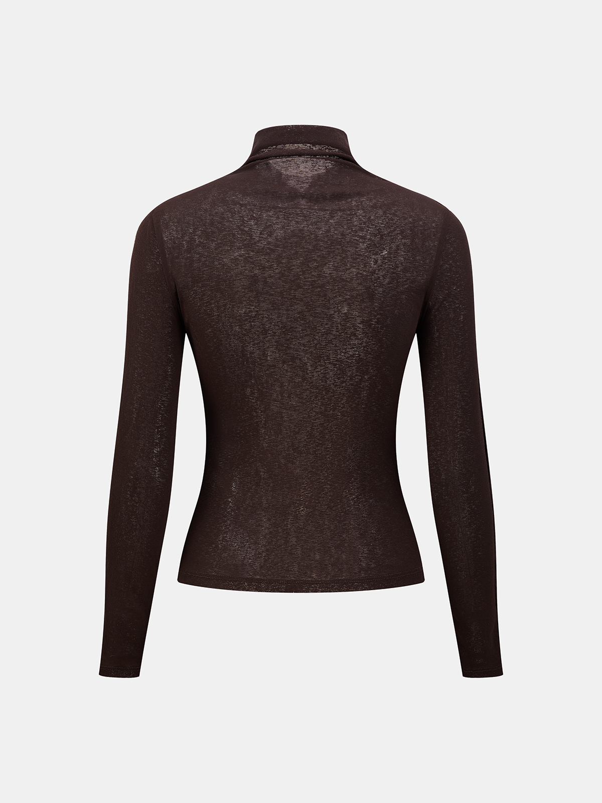 ATISSE – Women's Semi-Sheer Turtleneck Top – Slim Fit Long Sleeve Knit Blouse – Lightweight Layering Top