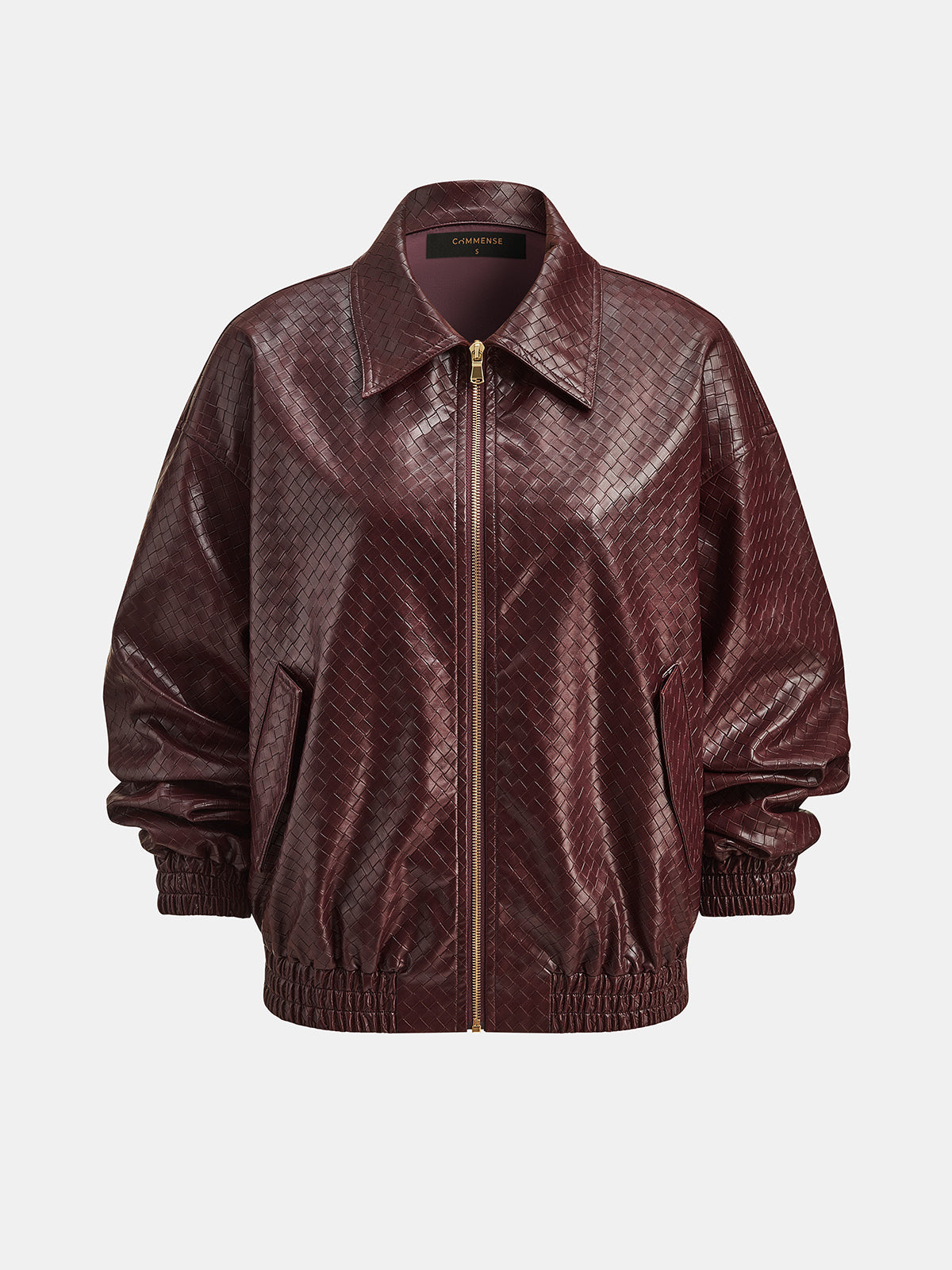 ATISSE – Women's Faux Leather Bomber Jacket – Zip-Up Relaxed Fit Leather Jacket