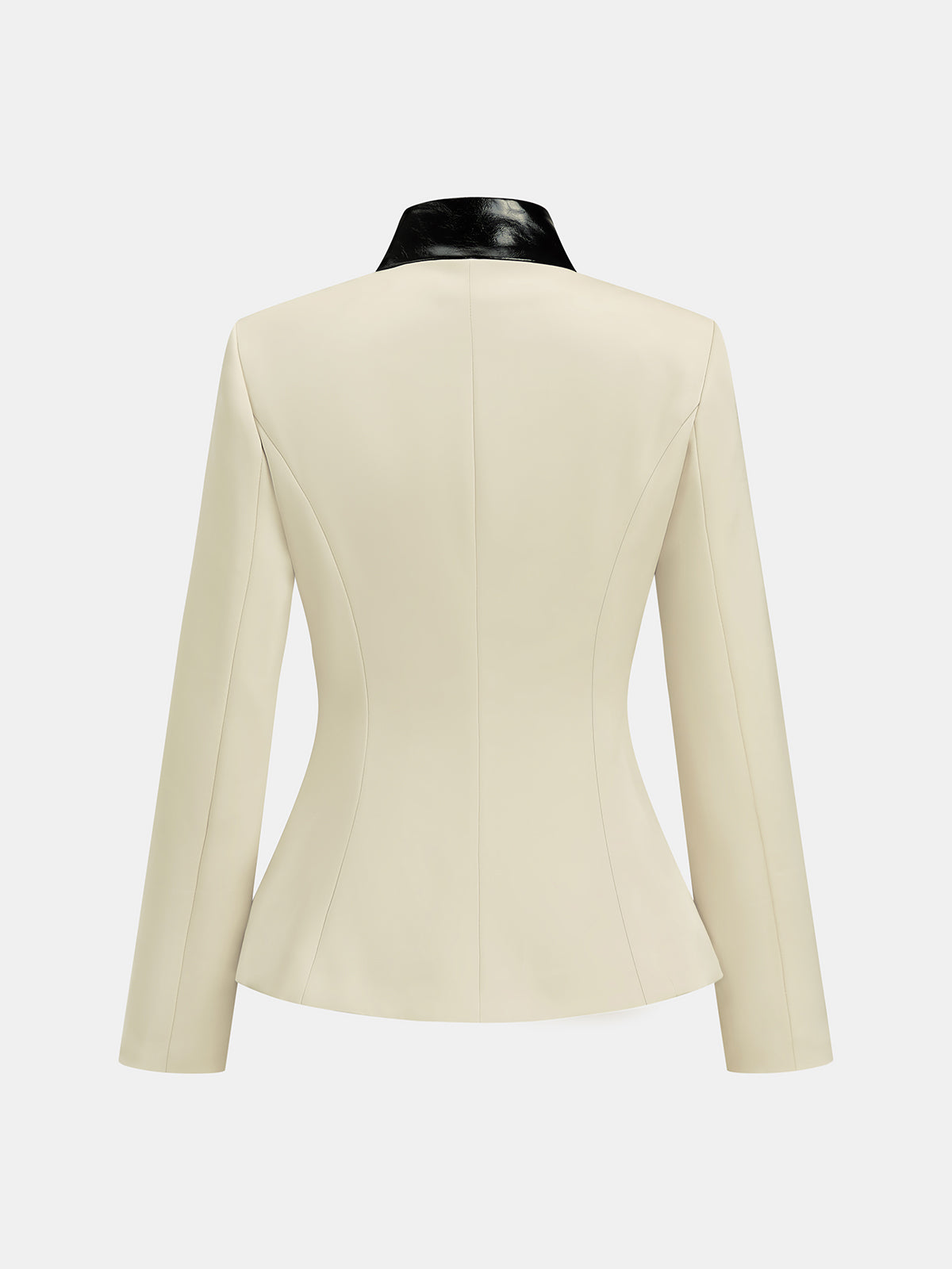 ATISSE – Women’s Textured Tweed Jacket – Belted Stand Collar Cropped Jacket – Tailored Autumn Outerwear