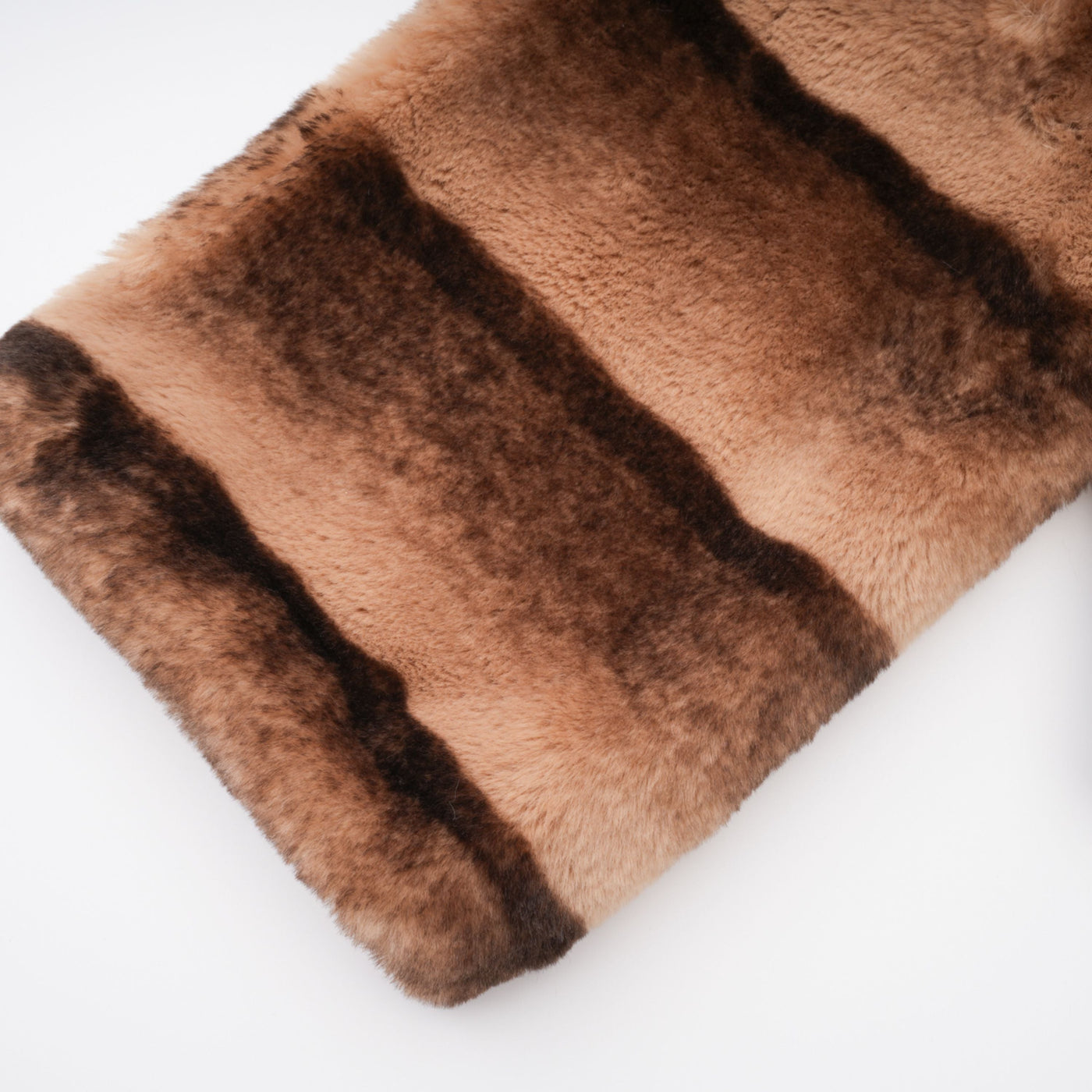 ATISSE ALINA – Women's Gradient Faux Fur Jacket – Brown Cropped Luxury Winter Coat