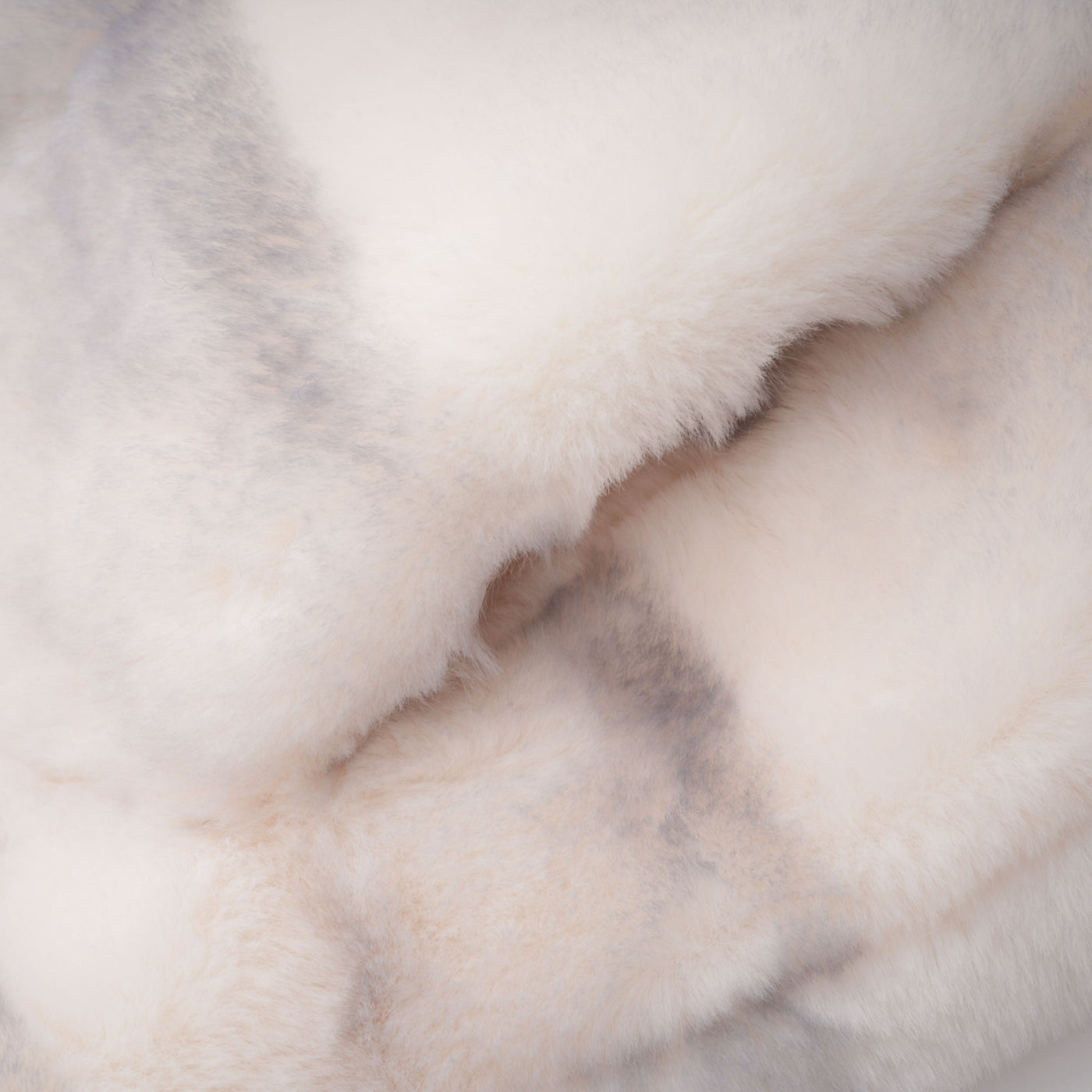 ATISSE ALINA – Women's White Faux Fur Jacket – Luxury Cropped Winter Coat with Gradient Finish