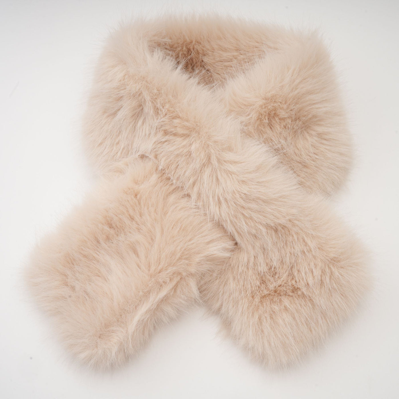 ATISSE – Women's Faux Fur Cape Coat – Luxury Detachable Cape Winter Jacket in Beige