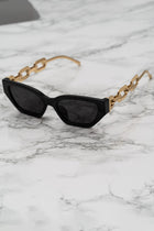 ATISSE - Cat Eyes with Gold Chain Arms - Black