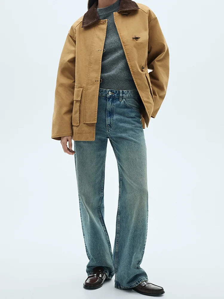 ATISSE HARPER – Women's Vintage Utility Cargo Jacket