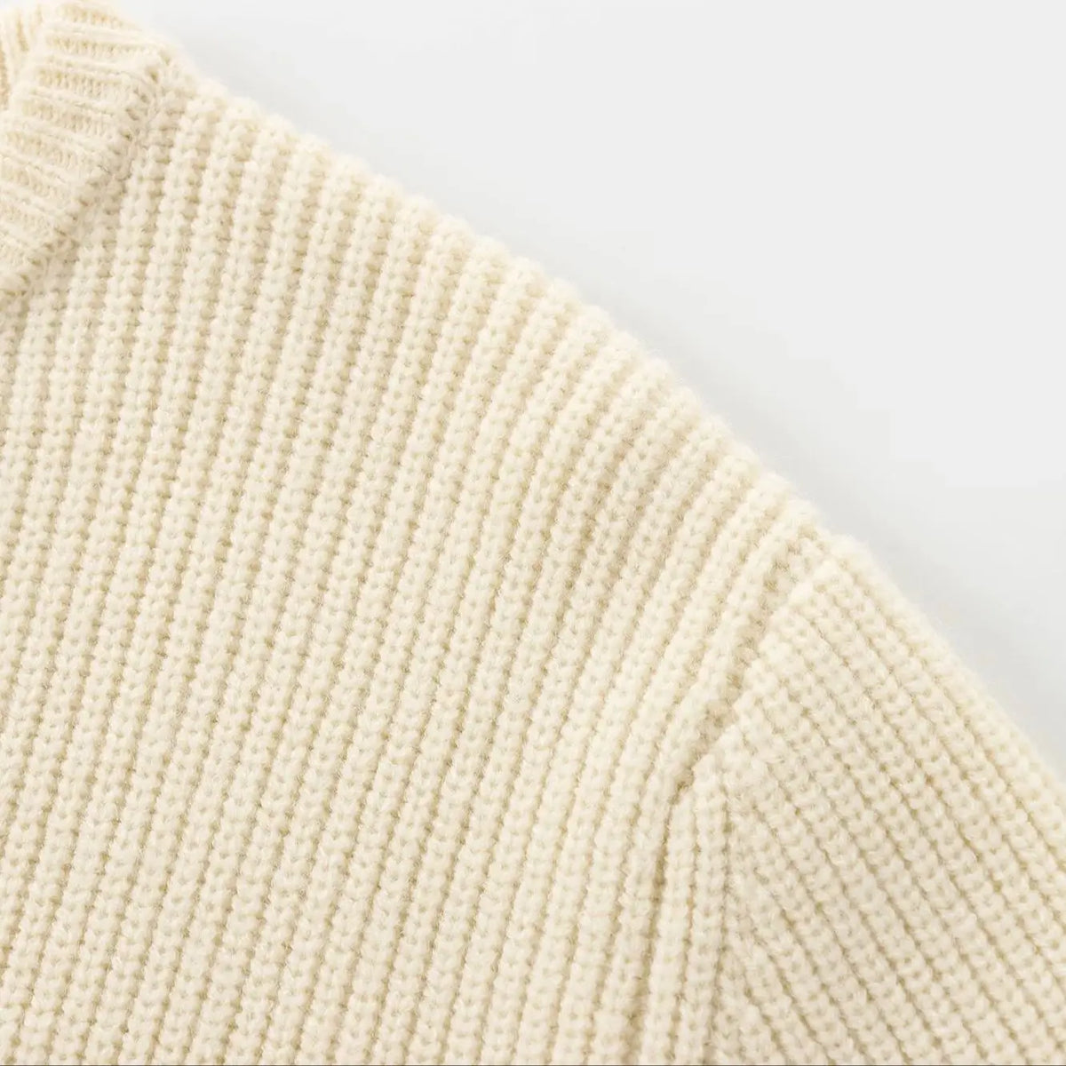 ATISSE – Women’s Cream Knit Cardigan – Black Bow Front Sweater