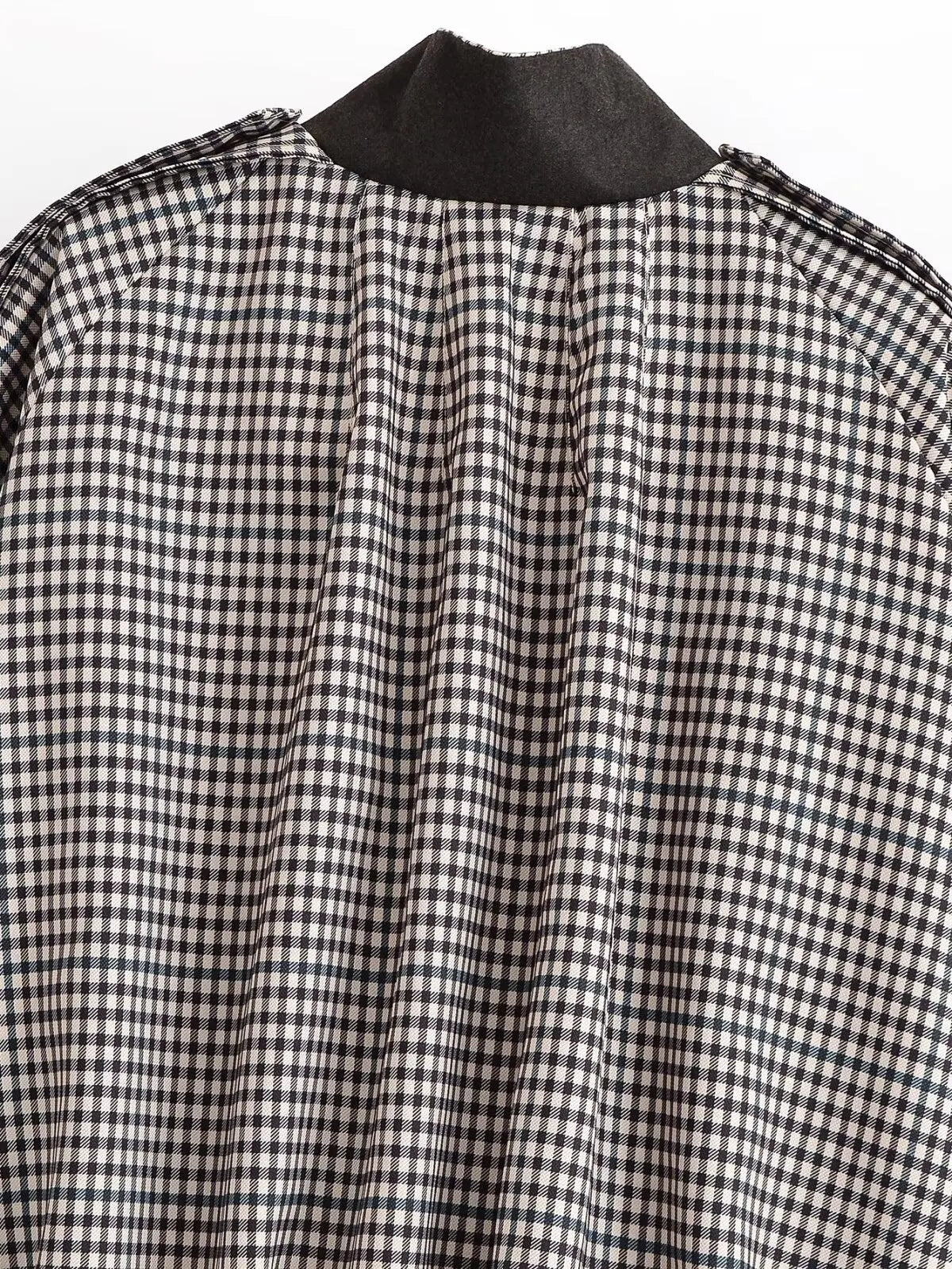 ATISSE – Women’s Plaid Cropped Jacket – Check Print Bomber Jacket
