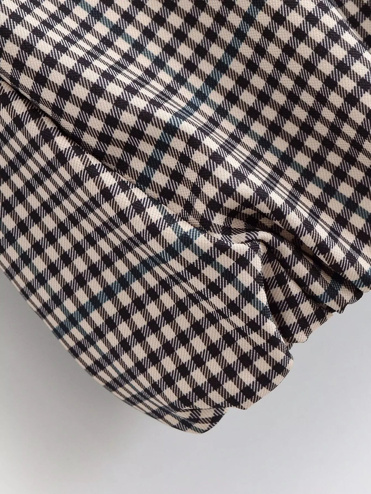 ATISSE – Women’s Plaid Cropped Jacket – Check Print Bomber Jacket