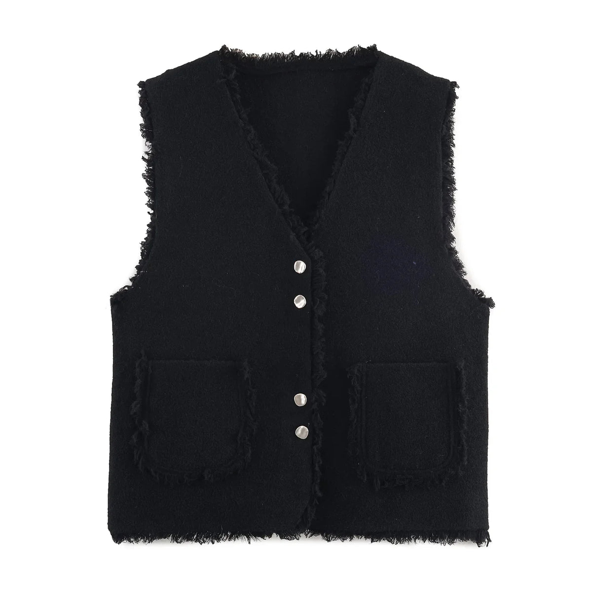 ATISSE – Women’s Knit Vest – Button Front Sleeveless Cardigan