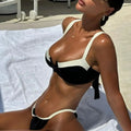 ATISSE ÉLORA – Bikini-Set für Damen in Schwarz und Elfenbein