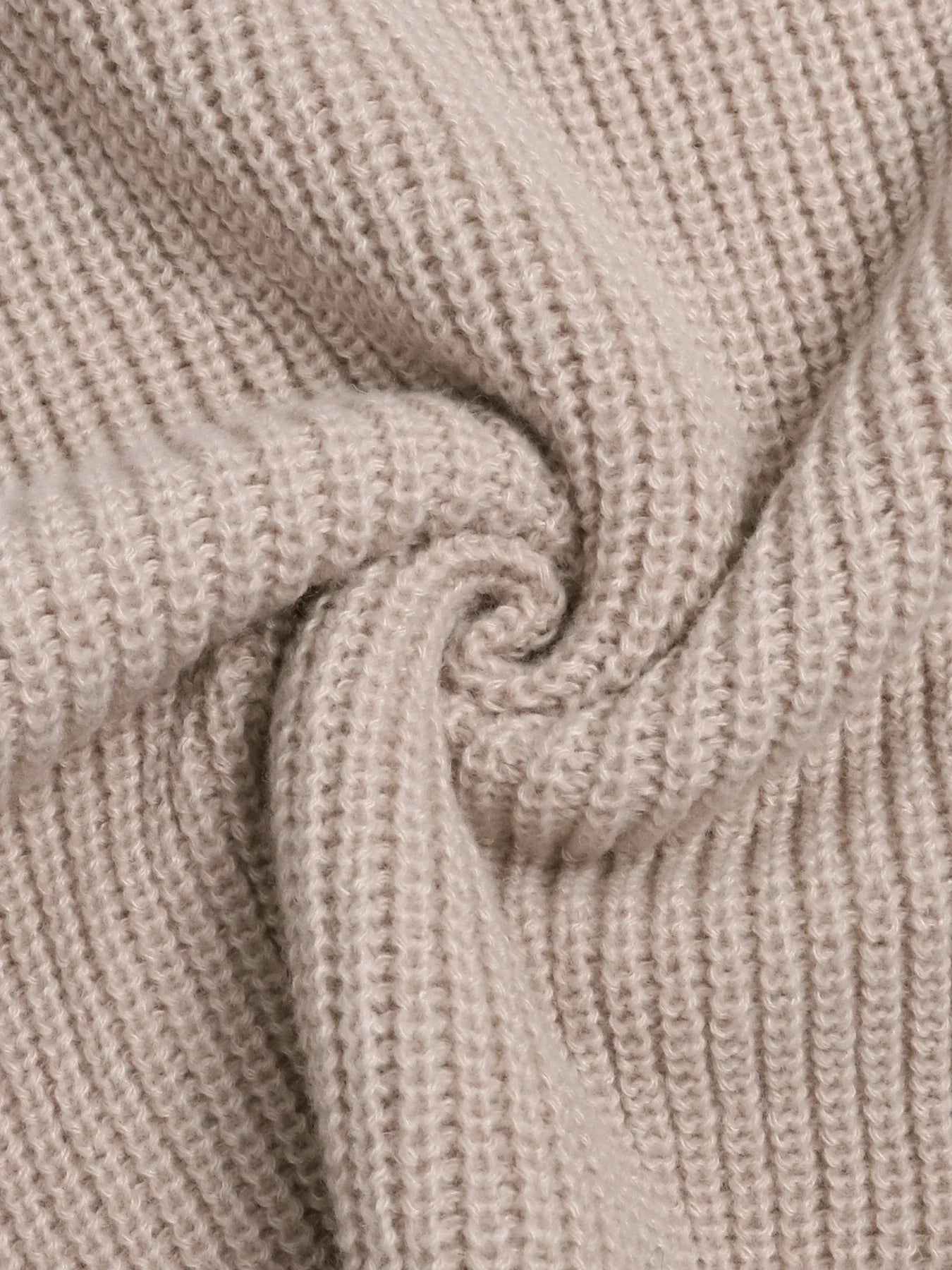 ATISSE SIENNA – Women's Cashmere Knit Sweater – Oversized Ribbed Balloon Sleeve Winter Pullover