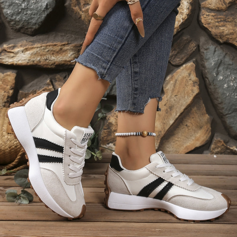 ATISSE Women's Orthopedic Platform Sneakers – Retro Chunky Sole Walking Shoes – Comfortable Casual Trainers
