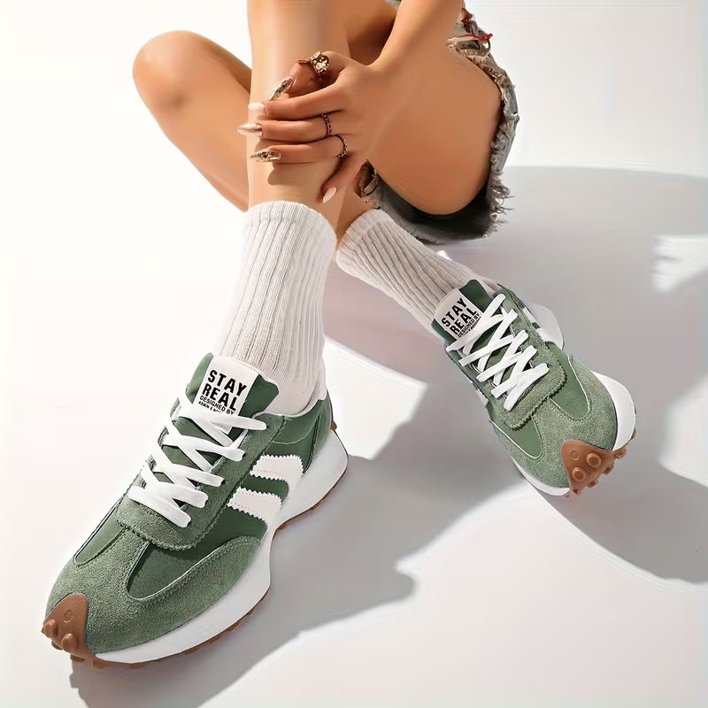 ATISSE Women's Orthopedic Platform Sneakers – Retro Chunky Sole Walking Shoes – Comfortable Casual Trainers