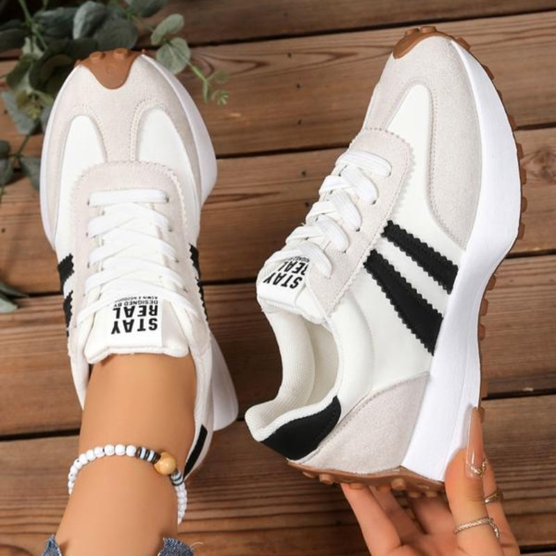 ATISSE Women's Orthopedic Platform Sneakers – Retro Chunky Sole Walking Shoes – Comfortable Casual Trainers