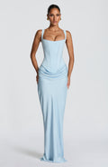 ATISSE CELESTE ICON — Himmelblaues Abendmaxikleid