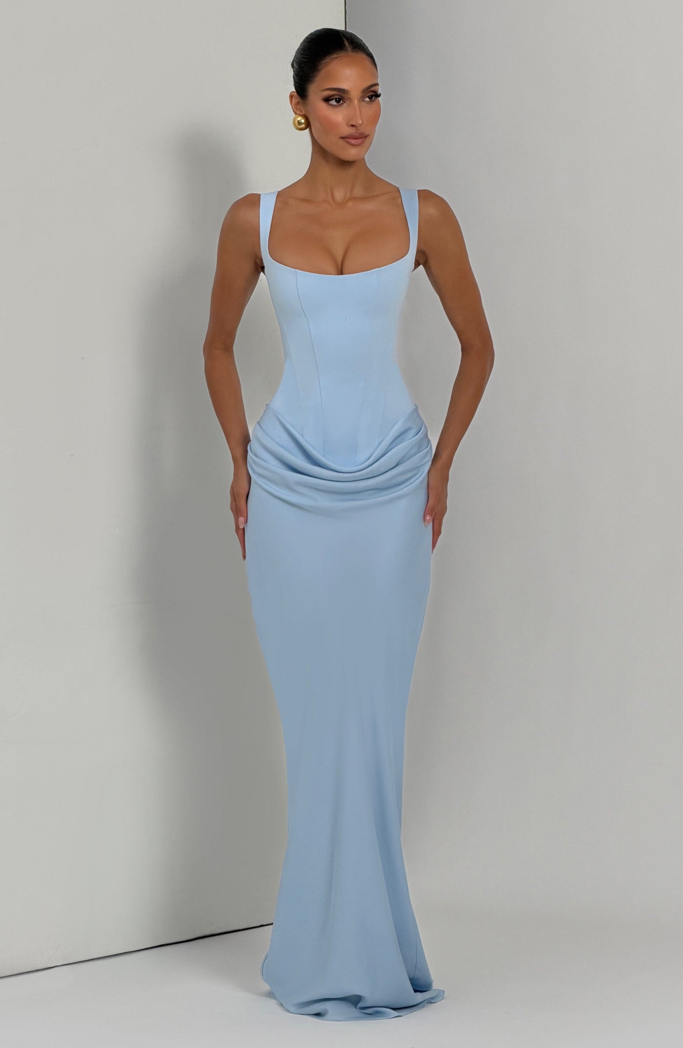 ATISSE CELESTE ICON — Himmelblaues Abendmaxikleid