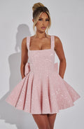 ATISSE DOROTHY ICON — Vestido mini de tweed (Blush)