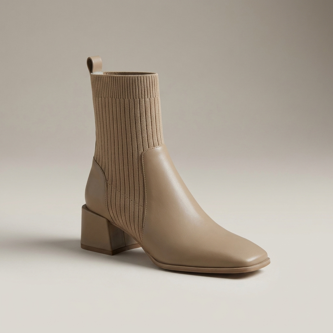ATISSE – Women's Pointed-Toe Chelsea Ankle Boots – Block Heel Slip-On Winter Boots