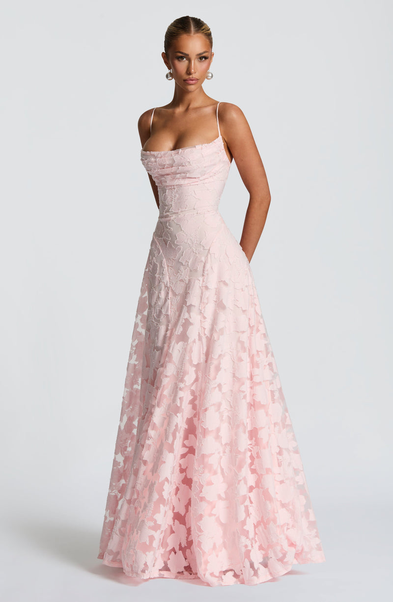 ATISSE FRANCIS ICON — Vestido maxi floral (Blush)