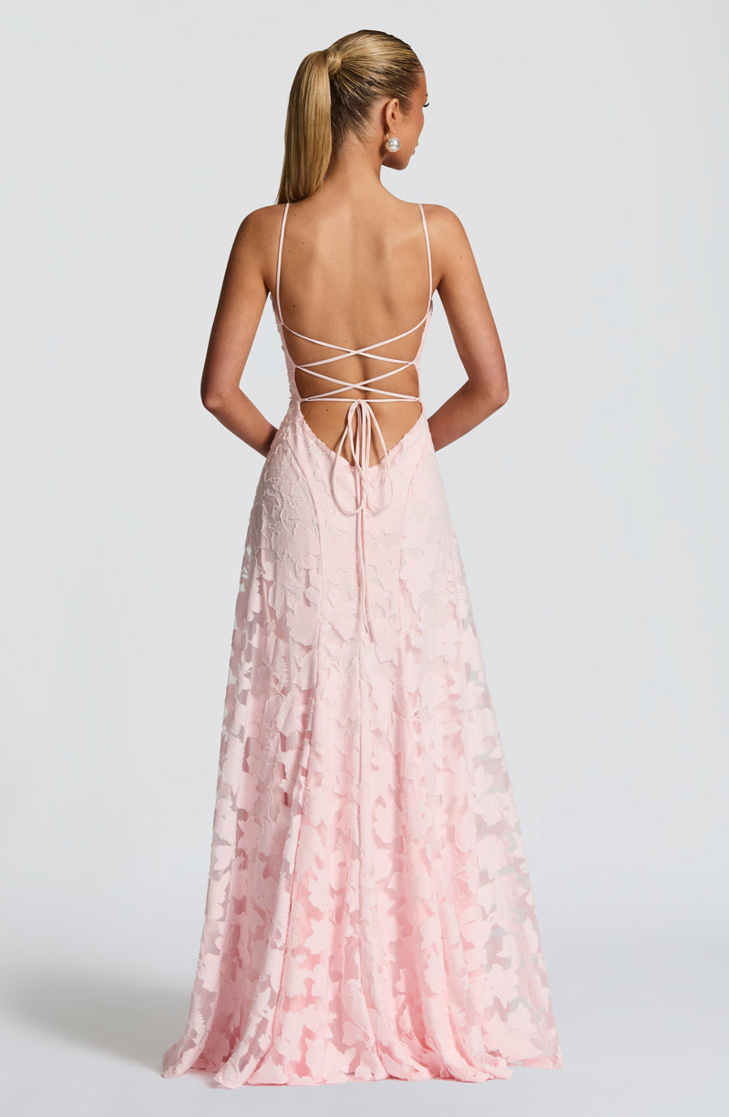 ATISSE FRANCIS ICON — Vestido maxi floral (Blush)