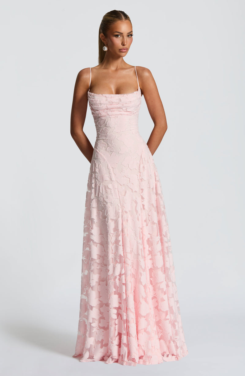 ATISSE FRANCIS ICON — Vestido maxi floral (Blush)