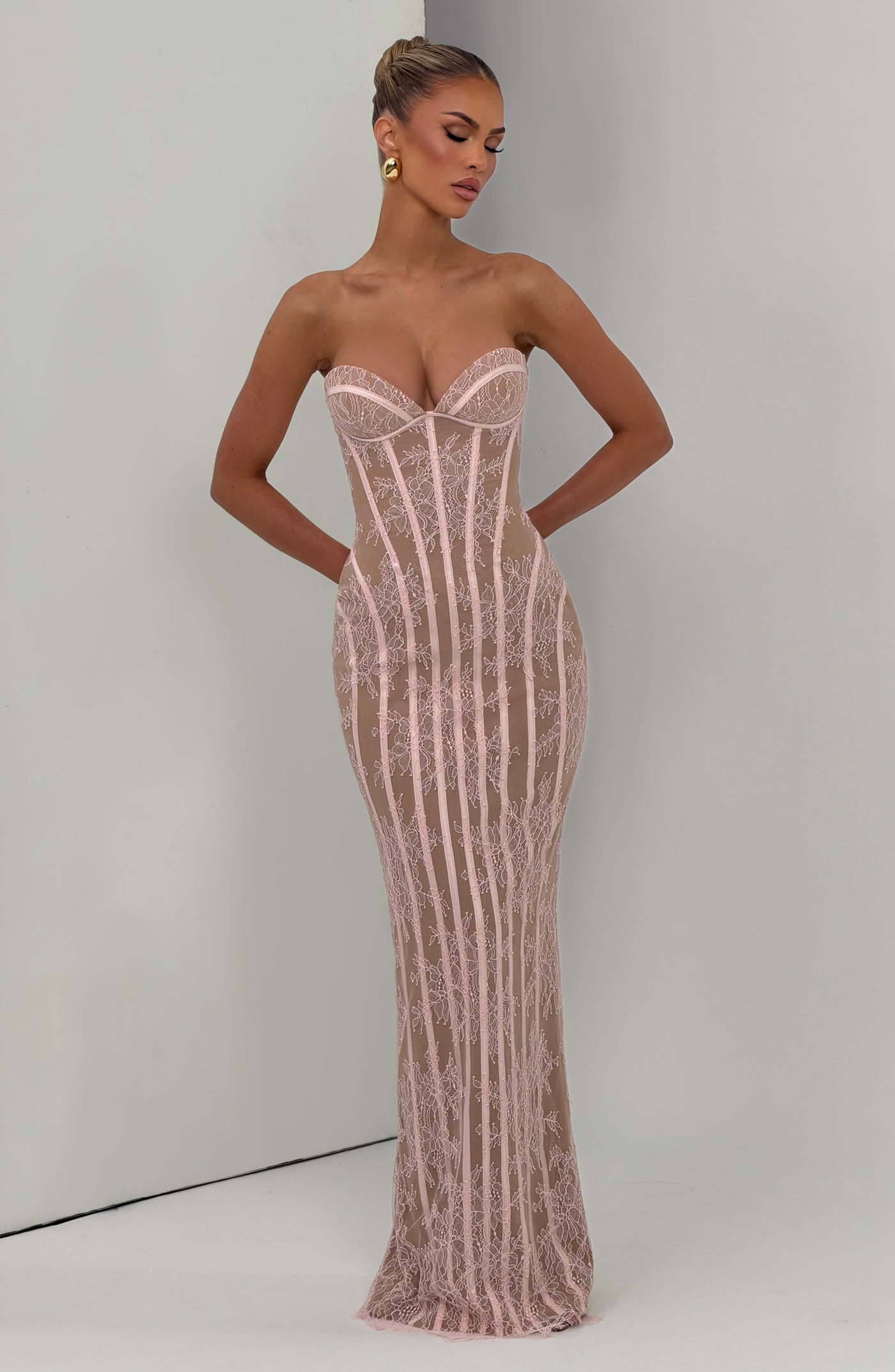 ATISSE BLUSH ICON — Vestido Maxi